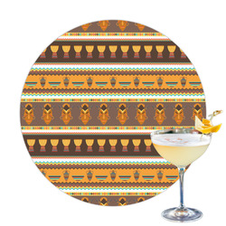 African Masks Printed Drink Topper