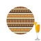 African Masks Printed Drink Topper - 2.15"