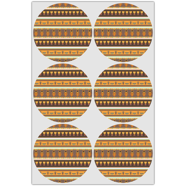 African Masks Drink Topper - XLarge - Set of 6