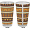 African Masks Pint Glass - Full Color - Front & Back Views