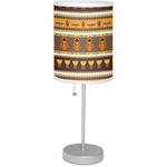African Masks Lamp with Drum Shade