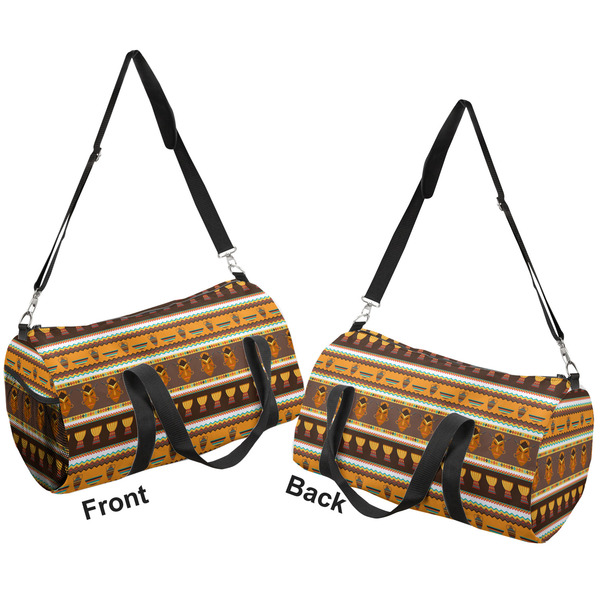 African Masks Duffle bag small front and back sides