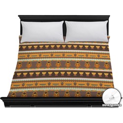 African Masks Duvet Cover - King
