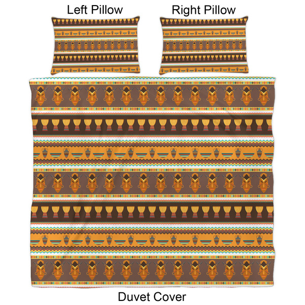 African Masks Duvet Cover Set - King - Approval