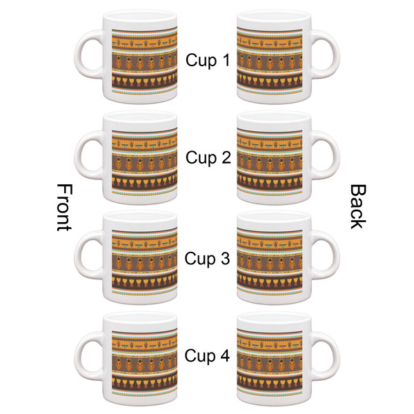 African Masks Espresso Cup Set of 4 - Apvl