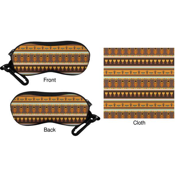 African Masks Eyeglass Case & Cloth (Approval)