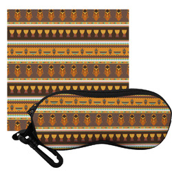 African Masks Eyeglass Case & Cloth