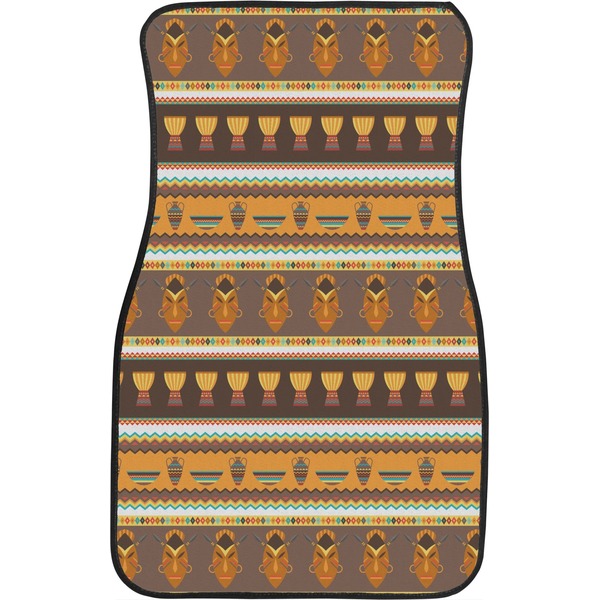 African Masks Front Seat Car Mat
