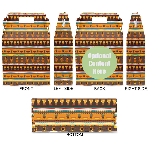 African Masks Gable Favor Box - Approval