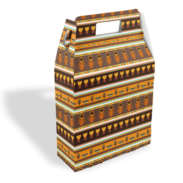 Custom African Masks Gable Favor Box
