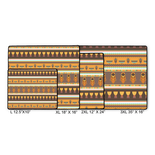 African Masks Gaming Mats - SIZE CHART