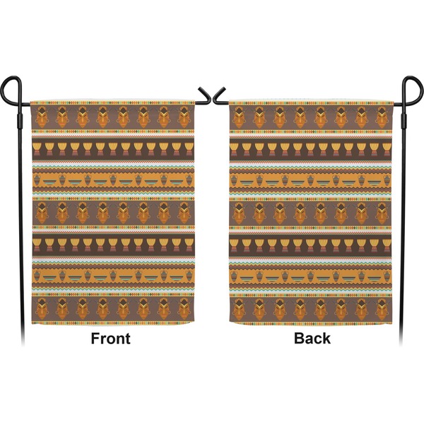 African Masks Garden Flag - Double Sided Front and Back