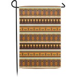 African Masks Single Sided Garden Flag With Pole