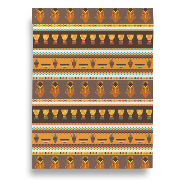 African Masks Garden Flags - Large - Double Sided - BACK