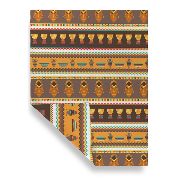 African Masks Garden Flags - Large - Double Sided - FRONT FOLDED