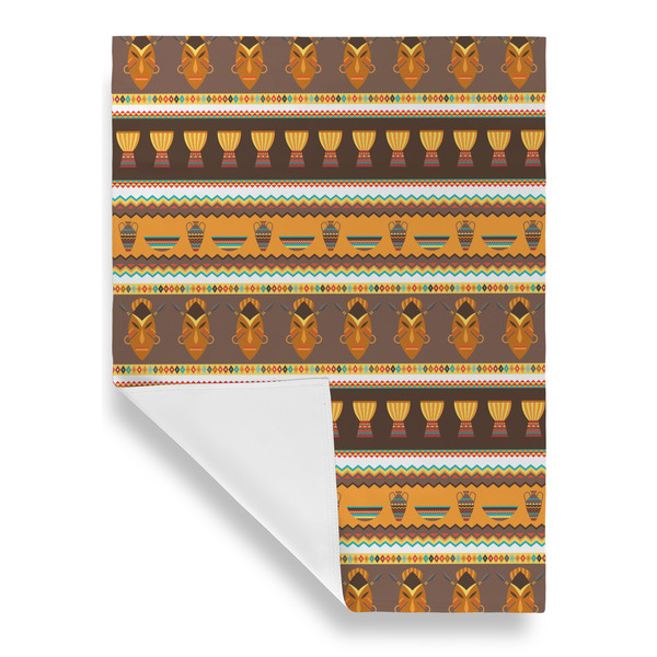 African Masks Garden Flags - Large - Single Sided - FRONT FOLDED
