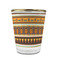 African Masks Glass Shot Glass - With gold rim - FRONT