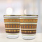 African Masks Glass Shot Glass - with gold rim - LIFESTYLE