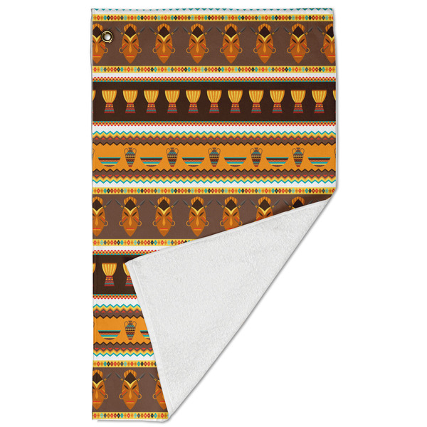 African Masks Golf Towel - Folded (Large)