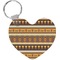 African Masks Heart Keychain (Personalized)