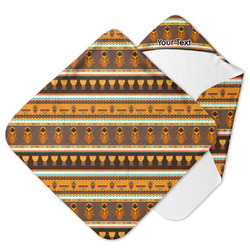 African Masks Hooded Baby Towel
