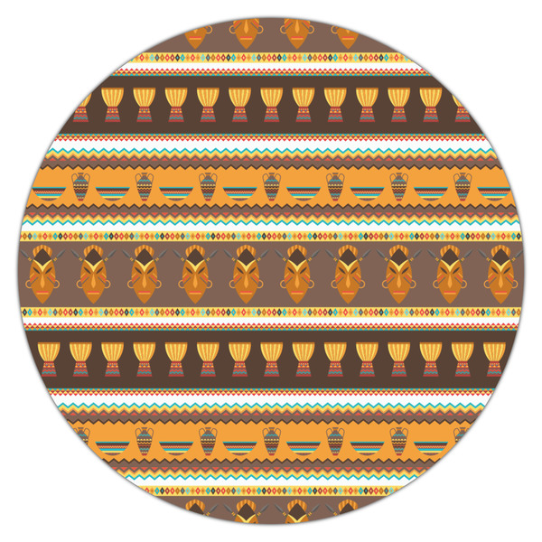 African Masks Icing Circle - Large - Single