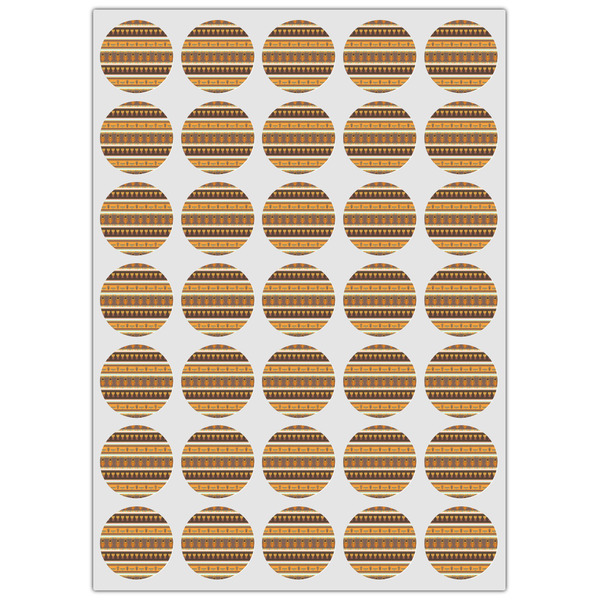 African Masks Icing Circle - XSmall - Set of 35