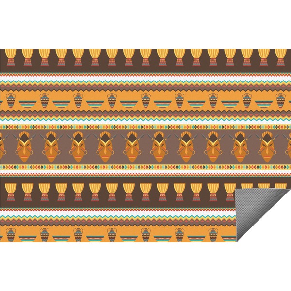 Custom African Masks Indoor / Outdoor Rug - 2'x3'