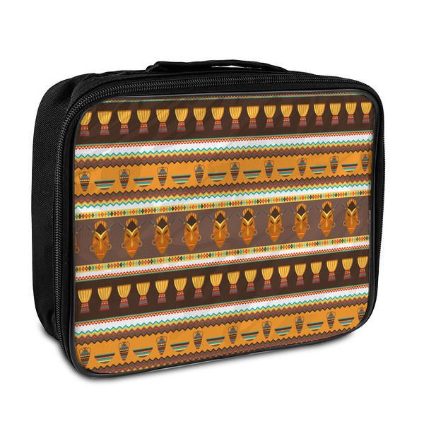 Custom African Masks Insulated Lunch Bag