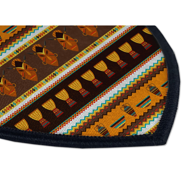 African Masks Iron on Shield 3 Detail