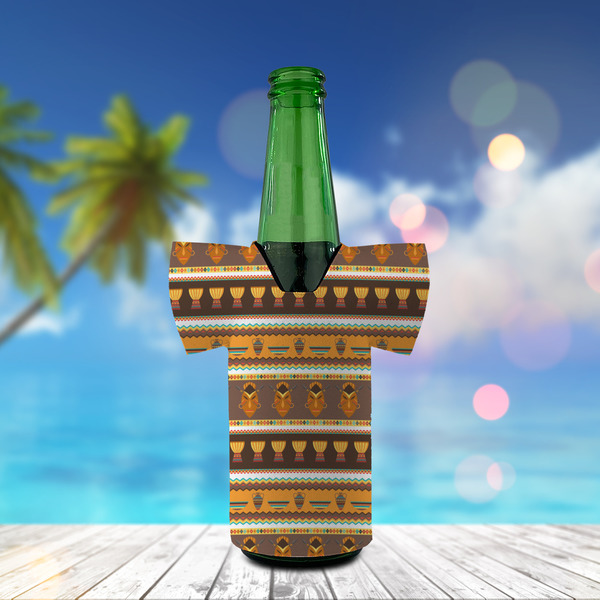 African Masks Jersey Bottle Cooler - LIFESTYLE