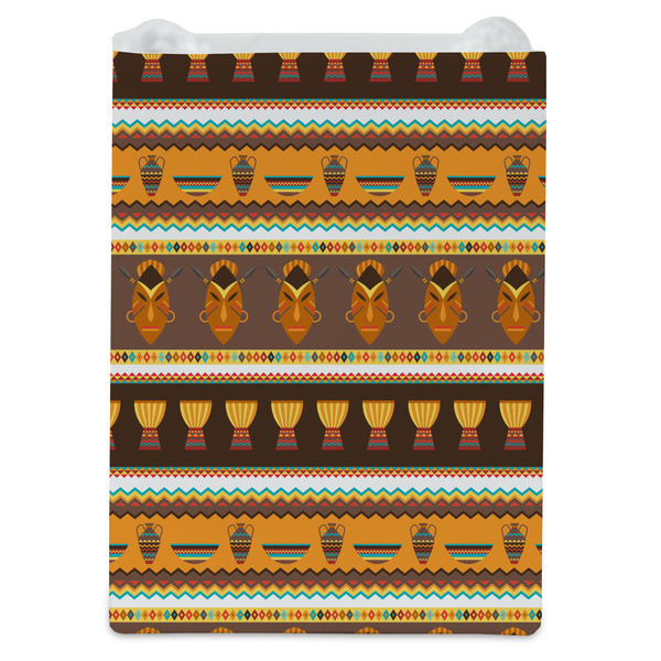African Masks Jewelry Gift Bag - Gloss - Front