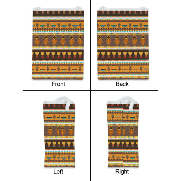 African Masks Jewelry Gift Bag - Matte - Approval