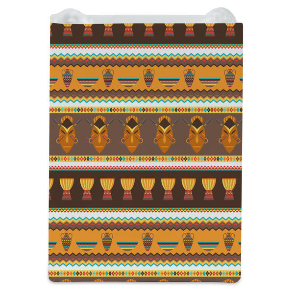 African Masks Jewelry Gift Bag - Matte - Front