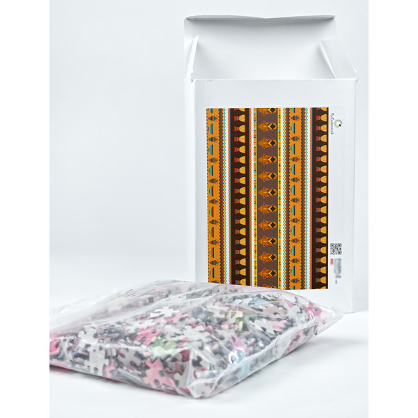 African Masks Jigsaw Puzzle 1014 Piece - Box