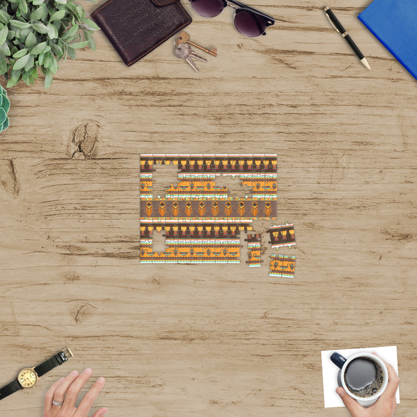 African Masks Jigsaw Puzzle 110 Piece - In Context