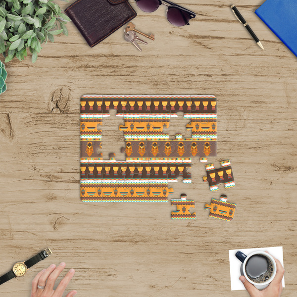 African Masks Jigsaw Puzzle 30 Piece - In Context