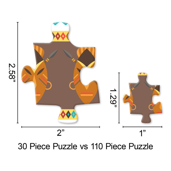 African Masks Jigsaw Puzzle - Piece Comparison