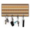African Masks Key Hanger w/ 4 Hooks & Keys