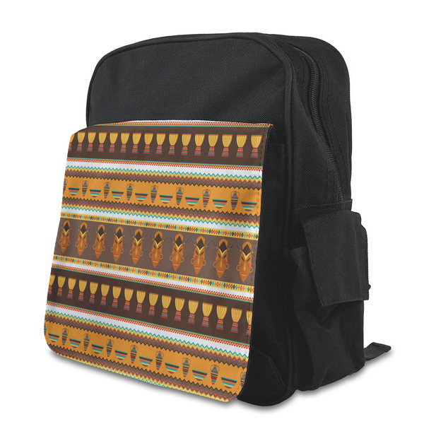 Custom African Masks Preschool Backpack