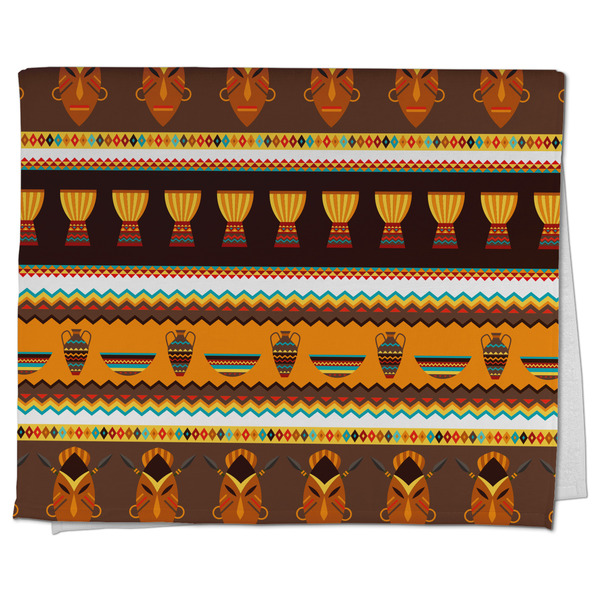 Custom African Masks Kitchen Towel - Poly Cotton