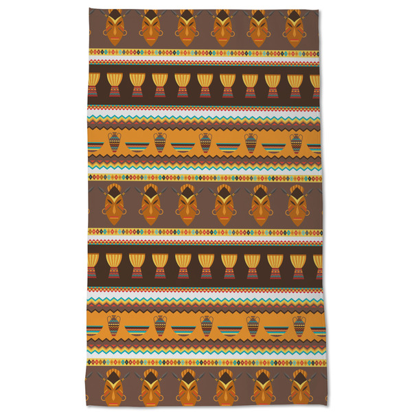 African Masks Kitchen Towel - Poly Cotton - Full Front