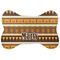 African Masks Bone Shaped Dog Food Mat