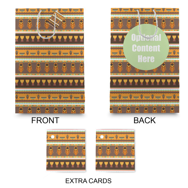 African Masks Large Gift Bag - Approval