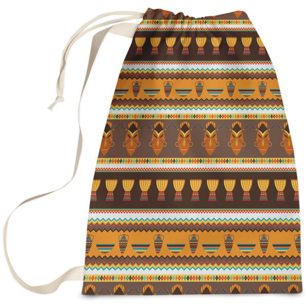 Custom African Masks Laundry Bag