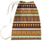 African Masks Large Laundry Bag - Front View