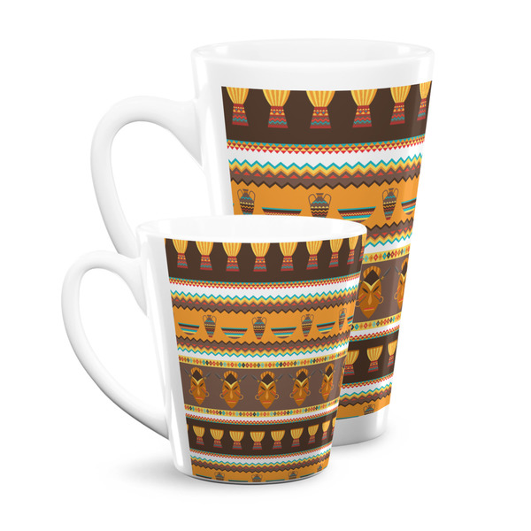 African Masks Latte Mugs Main