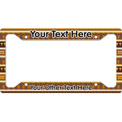 African Masks License Plate Frame - Style A