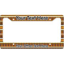 African Masks License Plate Frame - Style B