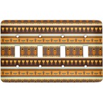 African Masks Light Switch Cover (4 Toggle Plate)